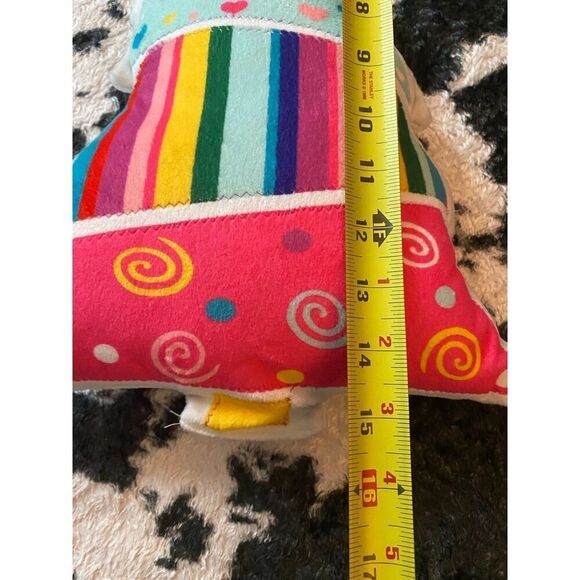 Holiday Time Pastel Christmas Tree Throw Pillow - Picture 6 of 8